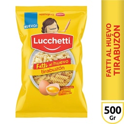 Fideos Al Huevo Tirabuzón Lucchetti 500 grm