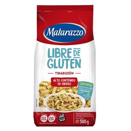 Fideos Tirabuzón Libre de Gluten Matarazzo 500g