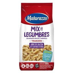 Fideos Tirabuzon Libre de Gluten Mix Matarazzo 500g