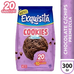 Premezcla para Cookies Sabor Chocolate y Chips Exquisita 300g