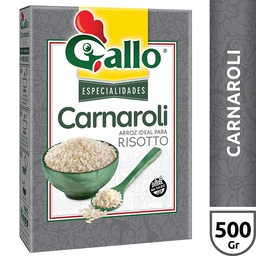 Arroz Carnaroli Mediano Carolina Gallo para Risotto Paquete 500 gr