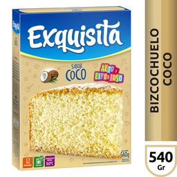 Polvo para Bizcochuelo Exquisita Coco Caja 540 gr