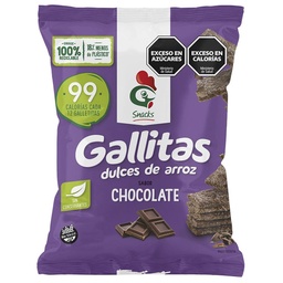 Galletitas Dulces de Arroz Sabor Chocolate Gallo Snack 100g