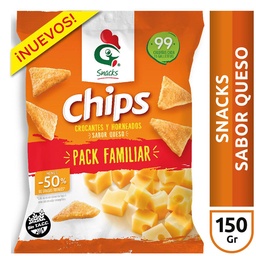 Chips Sabor Queso Gallo Snack Paq 150 grm