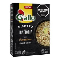 Risotto Trattoria Sabor Champiñones Gallo 240g