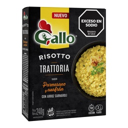 Risotto Trattoria Sabor Parmesano y Azafran Gallo 240g