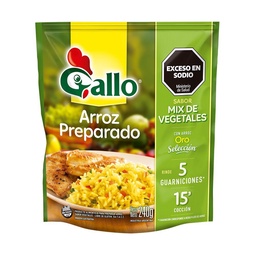 Arroz Preparado Mix de Vegetales Gallo 240g