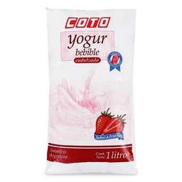 Yogur Bebible Entero Coto Frutilla 1 ltr