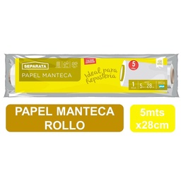 Rollo Papel Manteca Separata Rol 1 uni