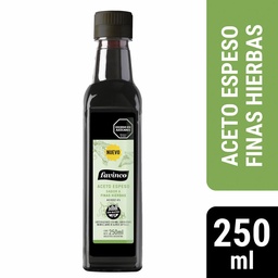 Aceto Balsámico Finas Hierbas Favinco 250ml