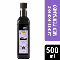 Aceto Balsámico Espeso Mediterráneo Favinco 500ml