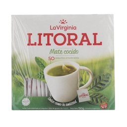 Mate Cocido Litoral La Virginia x50 Saquitos Cja 150 grm