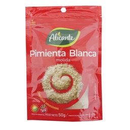 Pimienta Blanca Molida Alicante Sob 50 grm