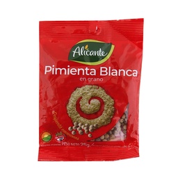 Pimienta Blanca en Grano Alicante Sob 25 grm