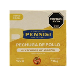 Pechuga de Pollo en Trozos en Aceite Pennisi 170g