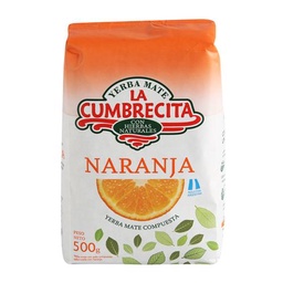 Yerba Mate La Cumbrecita Naranja Paquete 500 gr