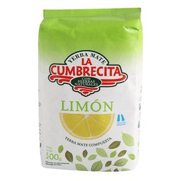 Yerba Mate La Cumbrecita Limón con Palo Paquete 500 gr