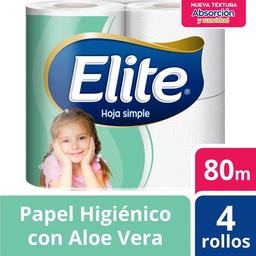 p.higienico Hoja Simple x4 Elite Paq 8 m2