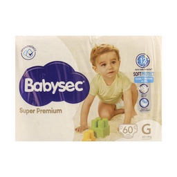 Pañales Babysec Super Premium g 60 un