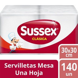 Servilletas Familiares x 1 Sussex Paq 140 uni