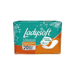 Protectores Diarios Ladysoft Clásicos 20 un