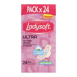 Toallas Femeninas Ladysoft Ultra Suave 24 un