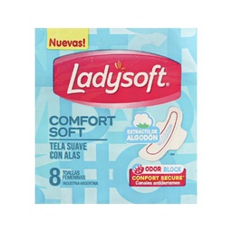 Toallas Femeninas Ladysoft Comfort Soft 8 un