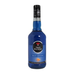 Licor Exotic Blue Curacao Tres Plumas 700cmq