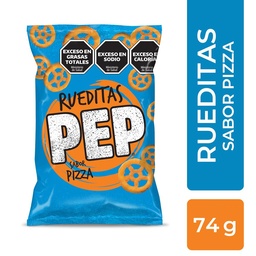 Snack Sabor A Pizza Pep Rueditas x 74 g