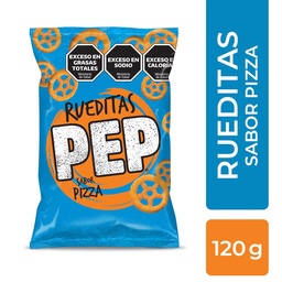 Snack Sabor A Pizza Pep Rueditas x 120 gr