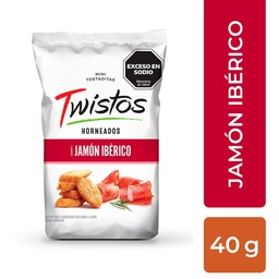 Mini Tostaditas Jamón Ibérico Twistos 40g