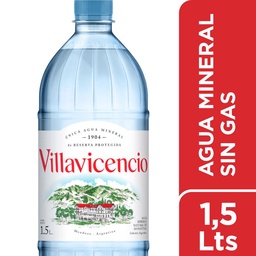 Agua Mineral Natural de Manantial Villavicencio 1.5 l