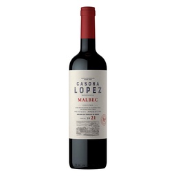 Vino Malbec Casona Lopez 750 cc