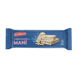 Turron Mani Blando Sin Frutas Georgalos Paq 130 grm