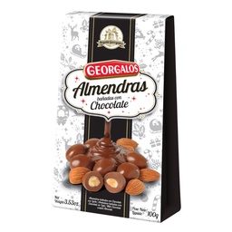 Almendras Bañadas en Chocolate Georgalos Est 100 grm