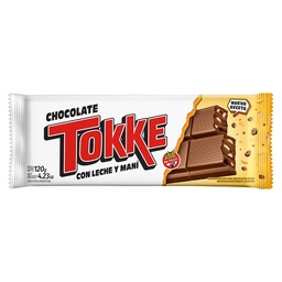 Chocolate con Leche y Mani Tokke Fwp 120 grm