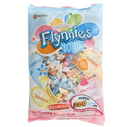 Caramelos Masticables Yogurt Flynnies Paq 600 grm