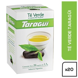 Té Verde Taragui Caja 20 Saquitos