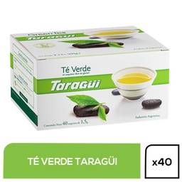 Té Verde Taragui Caja 40 Saquitos