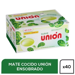 Mate Cocido Suave Union   Suave Caja 40 Saquitos