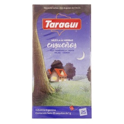 Té Mezcla de Hierbas Taragui Ensueños Caja 25 Saquitos