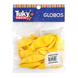 Globos Perlados 12'' X 10 Amarillo