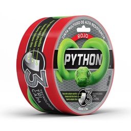 Cinta Multiuso Python 9 m Rojo Alta Resistencia