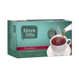 Té Green Hills Caja 100 Saquitos