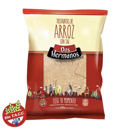 Tostaditas de Arroz con Sal Dos Hermanos 120g