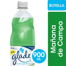 Limpiador Líquido Multisuperficies Glade Mañana de Campo Botella 900ml