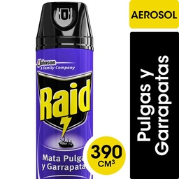 Insecticida Raid Mata Pulgas y Garrapatas en Aerosol 390cc