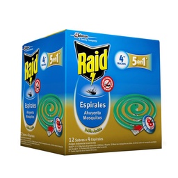 Espiral Insecticida Repelente Raid 4 uni