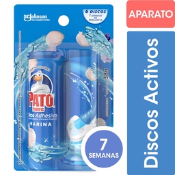 Discos Adhesivos para Inodoro Pato Marina Aplicador + Repuesto 38gr