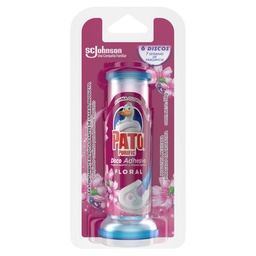 Discos Adhesivos para Inodoro Pato Floral Aplicador + Repuesto 38gr